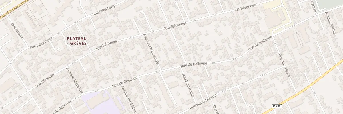 Plan du 122 Rue de Bellevue à Colombes