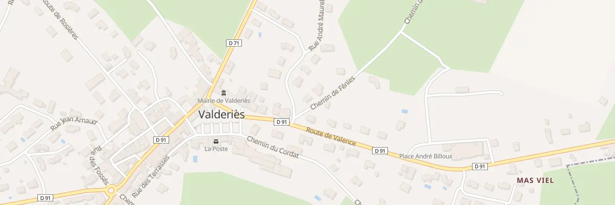 Plan du 1 Che de Finies à Valderiès
