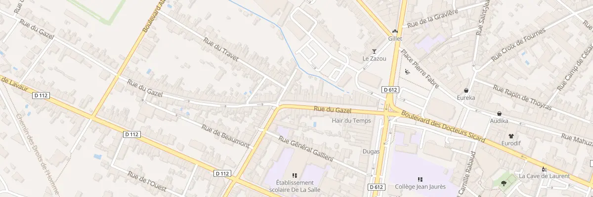 Plan du 36 Rue du Gazel à Castres