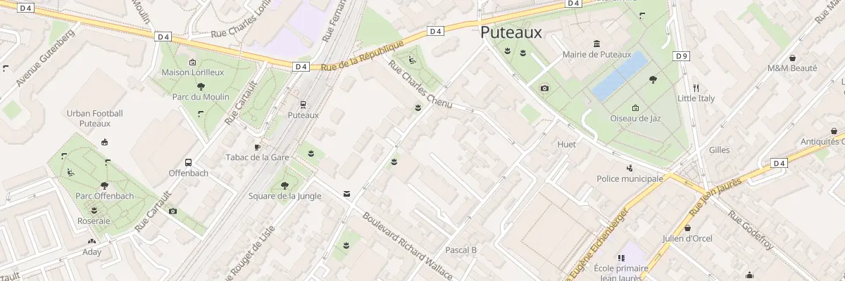 Plan du 68 Rue Victor Hugo à Puteaux