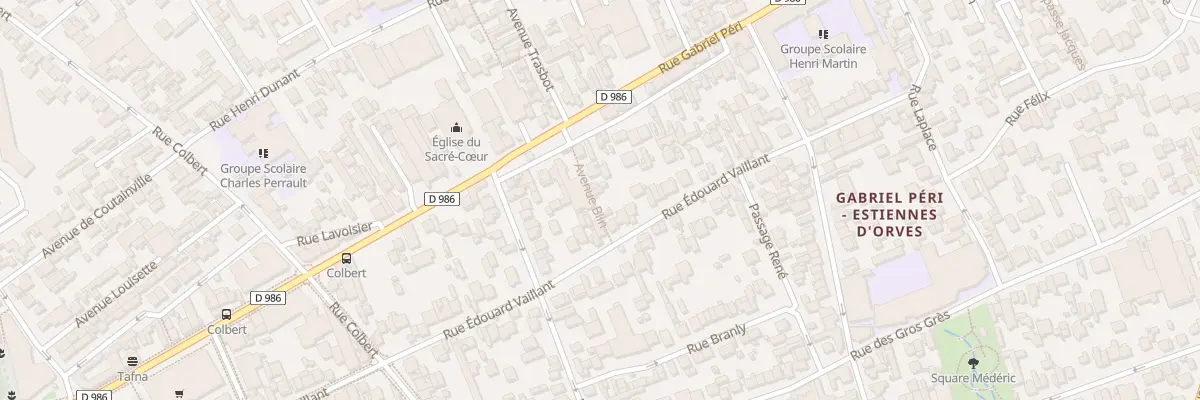 Plan du 64 Rue Edouard Vaillant à Colombes