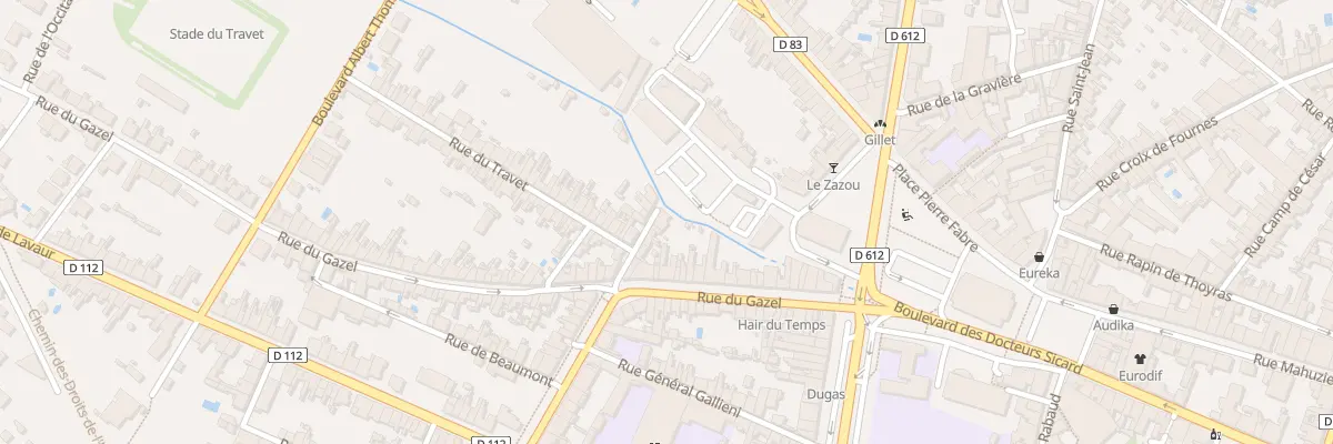 Plan du 10 Rue Neuve du Travet à Castres