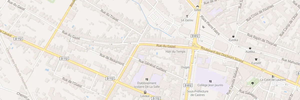 Plan du 33 Rue du Gazel à Castres