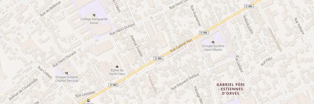 Plan du 320 Rue Gabriel Péri à Colombes