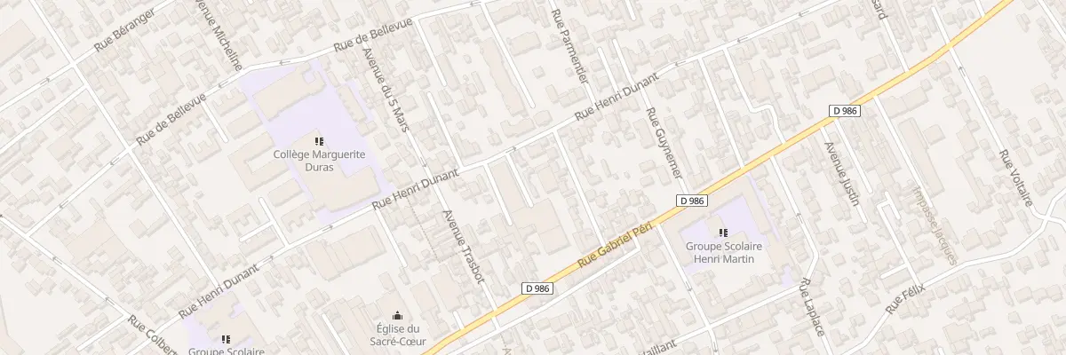 Plan du 93 Rue Henri Dunant à Colombes