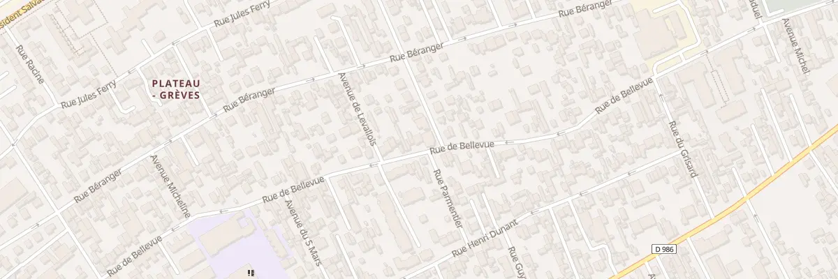 Plan du 118 Rue de Bellevue à Colombes
