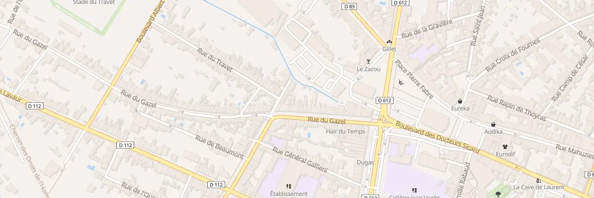 Plan du 34 Rue du Gazel à Castres