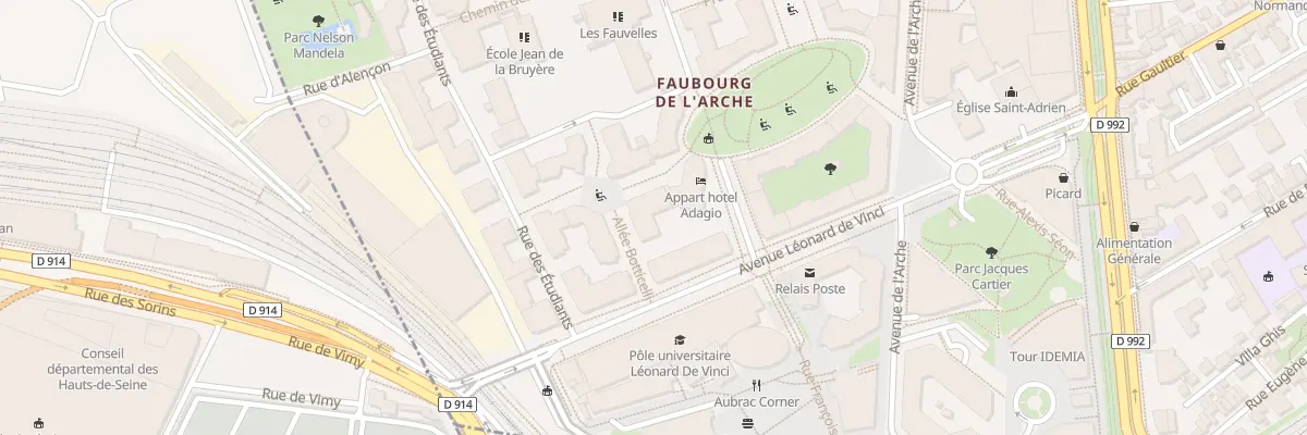 Plan du 4 All Botticelli à Courbevoie
