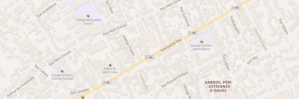 Plan du 318 Rue Gabriel Péri à Colombes