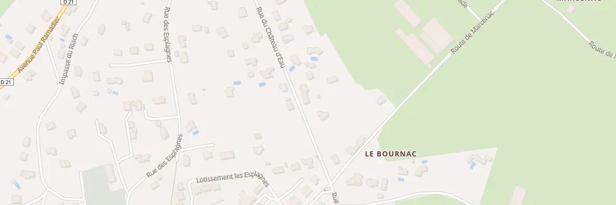 Plan du 140 Rue du Château d’Eau à Livinhac-le-Haut