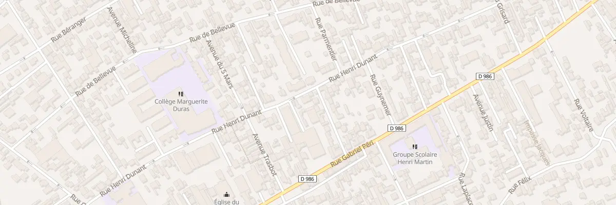 Plan du 91 Rue Henri Dunant à Colombes