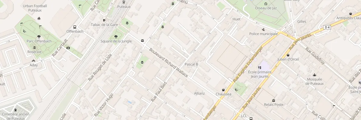 Plan du 3 Rue Lucien Voilin à Puteaux