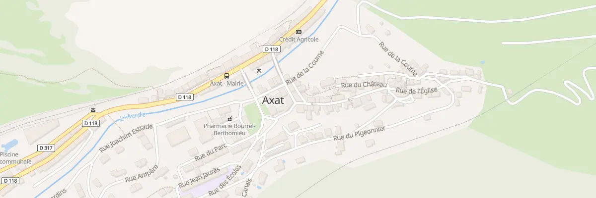 Plan du 7 Rue du Pont Vieux à Axat