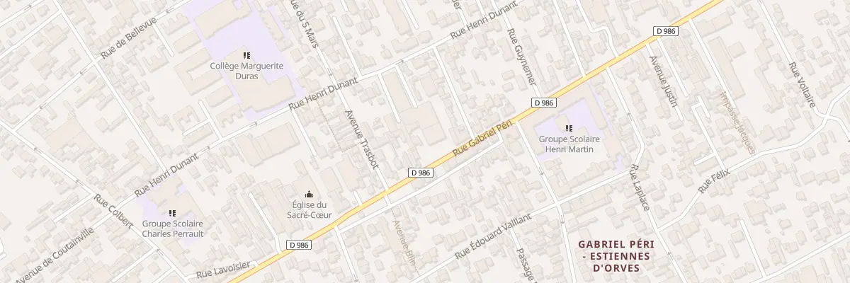 Plan du 318 Rue Gabriel Péri à Colombes