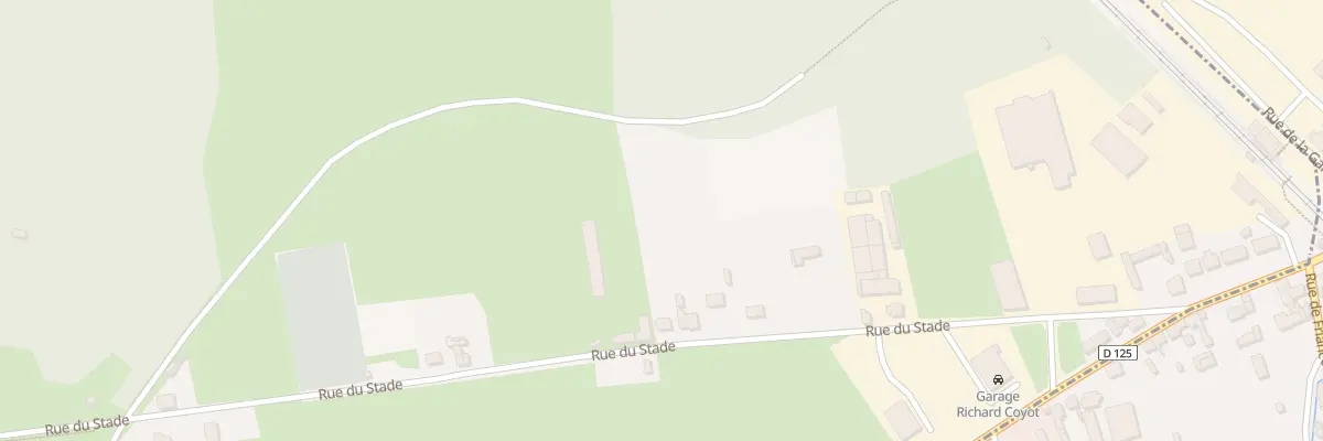 Plan du 615 Rue du Stade à Berthecourt