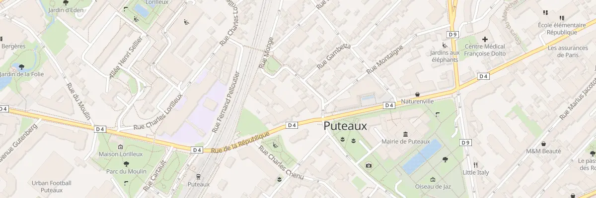 Plan du 1 Rue Monge à Puteaux