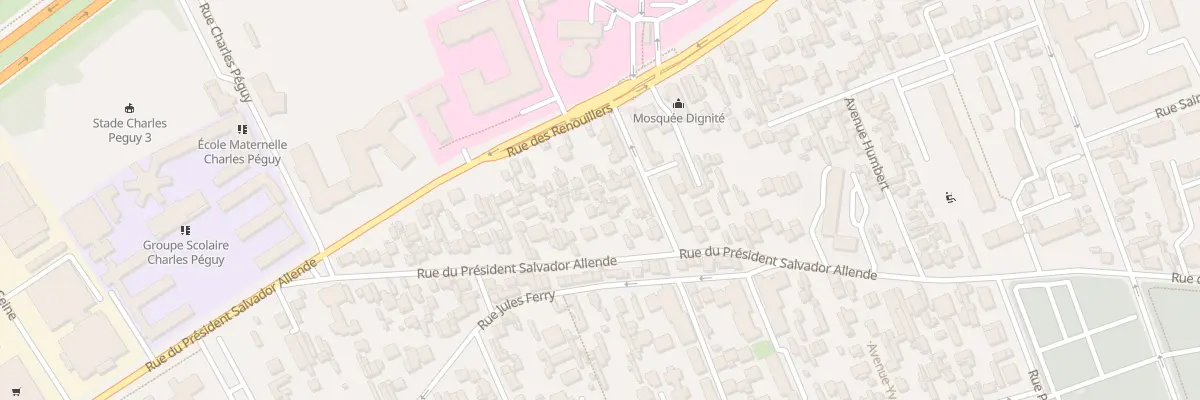 Plan du 212B Rue du Pdt Salvador Allende à Colombes