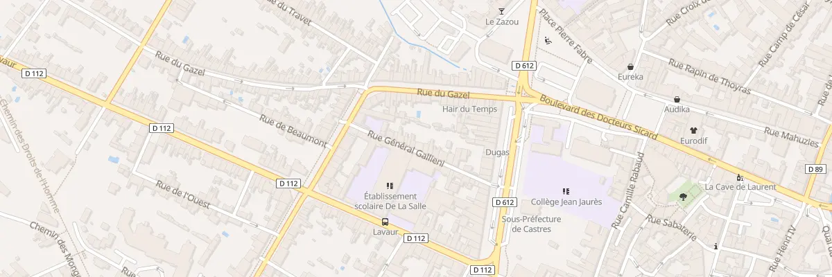 Plan du 20 Rue Général Gallieni à Castres