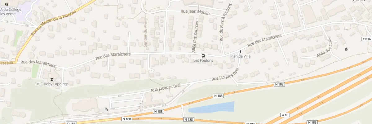Plan du 44 Rue des Maraichers à Villebon-sur-Yvette