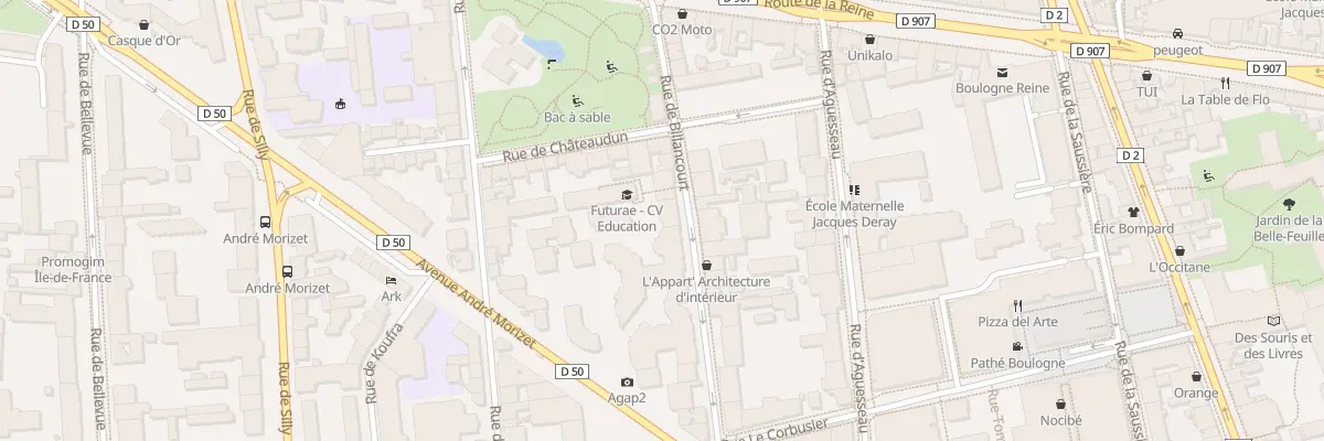 Plan du 58 Rue de Billancourt à Boulogne-Billancourt