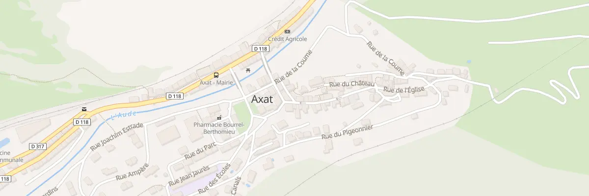 Plan du 205 Le Village à Axat