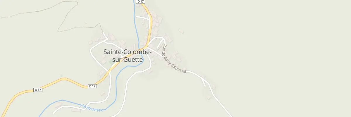 Plan du 14 Rue Barry d’Amount à Sainte-Colombe-sur-Guette