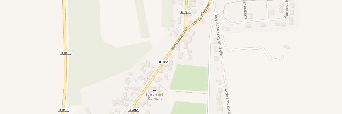 Plan du 34 Grande Rue à Puiseux-le-Hauberger
