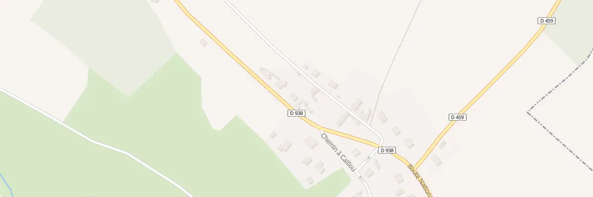 Plan du 52 N Route Nationale à Mézerolles