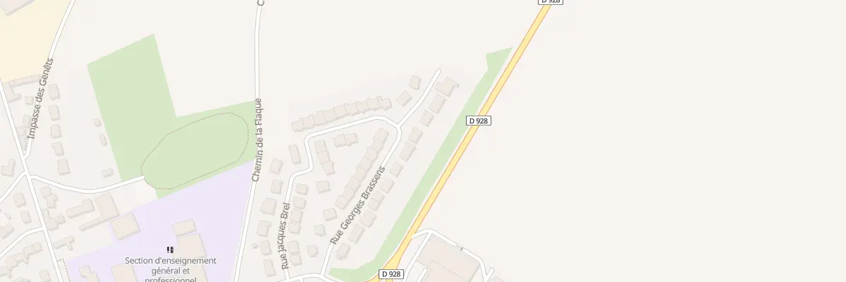 Plan du 16 Rue Georges Brassens à Wizernes