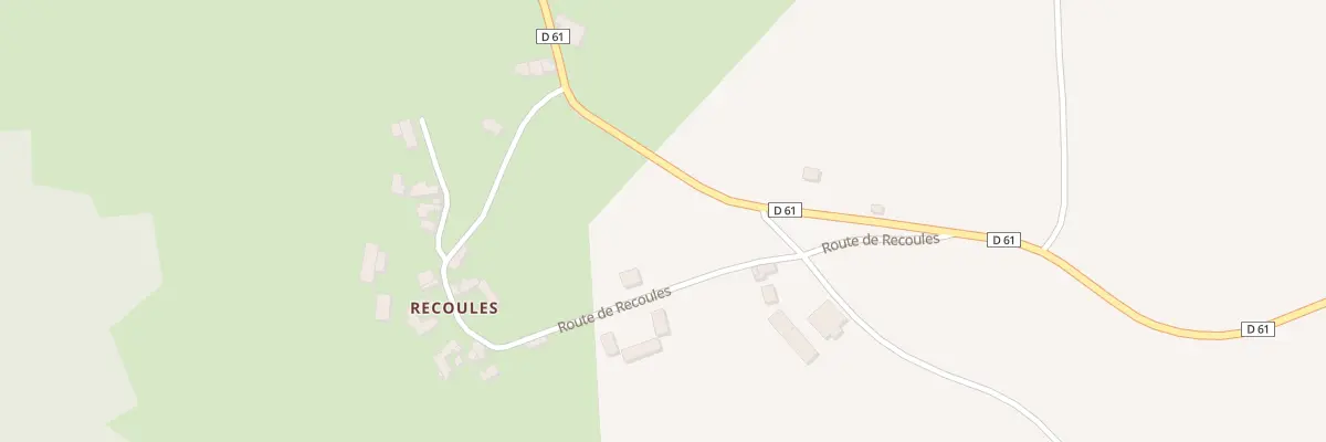 Plan du 5079A Recoules à Prévinquières