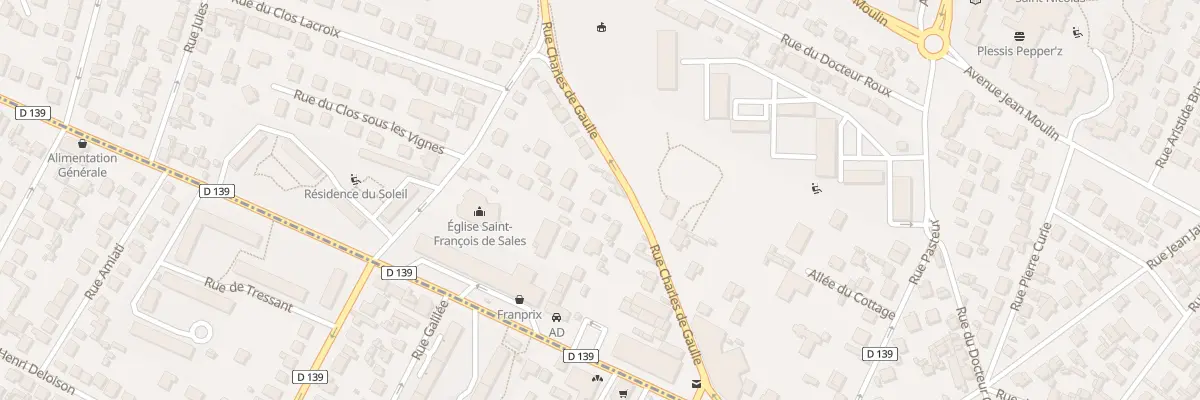 Plan du 17B Rue Charles de Gaulle au Plessis-Bouchard
