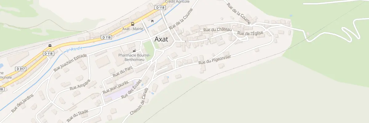 Plan du 7 Rue du Pigeonnier à Axat