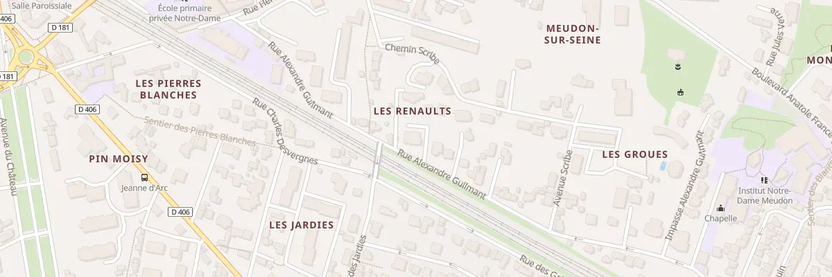 Plan du 74 Rue Alexandre Guilmant à Meudon
