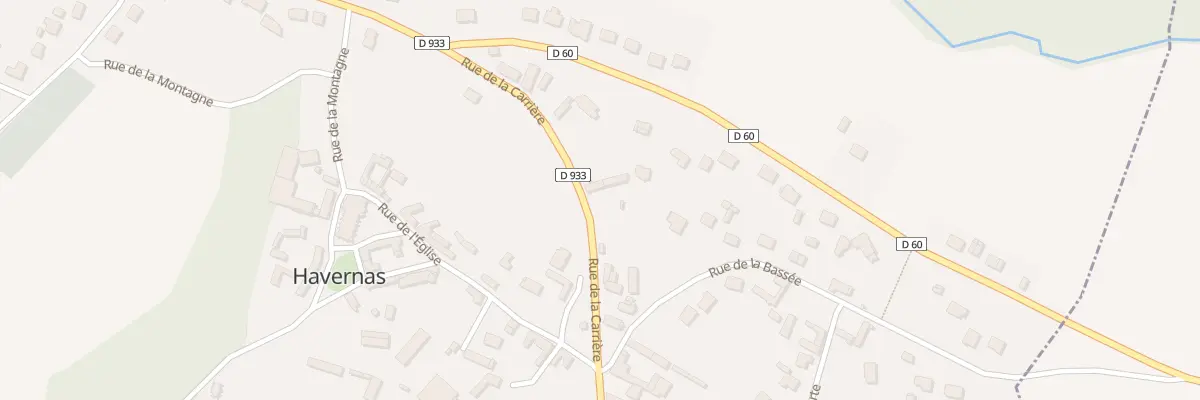 Plan du 6 Rue de la Carrière à Havernas