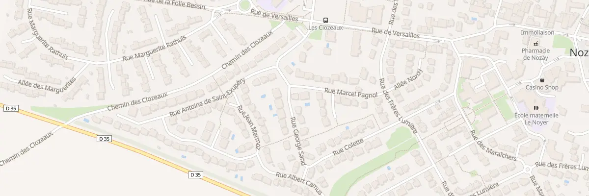 Plan du 12 Rue Marcel Pagnol à Nozay