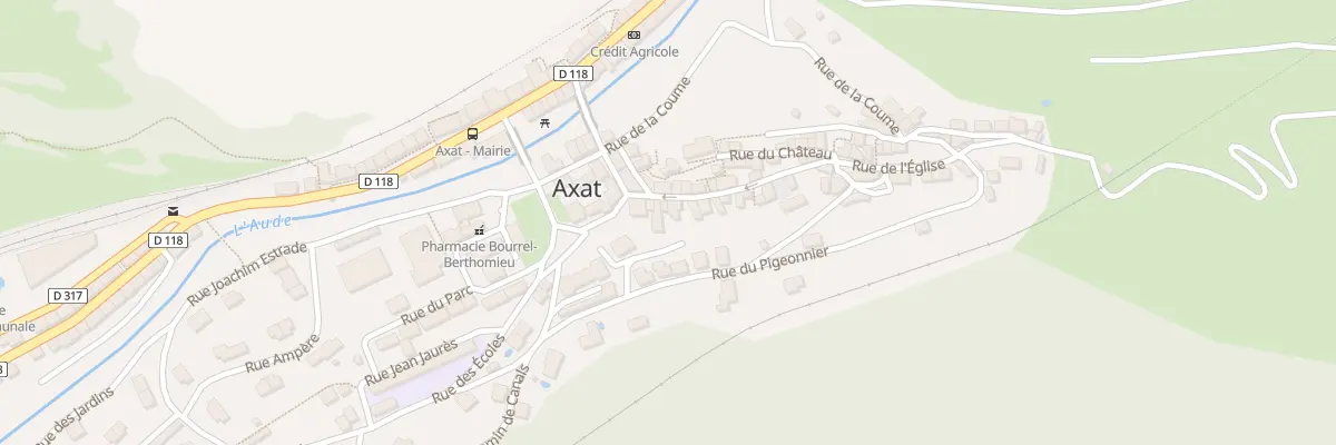 Plan du 10 Rue de l’Eglise à Axat