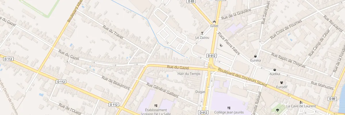 Plan du 22 Rue du Gazel à Castres