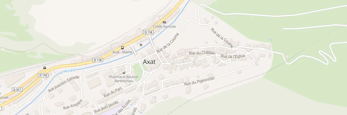 Plan du 9 Tra des Rocatilles à Axat