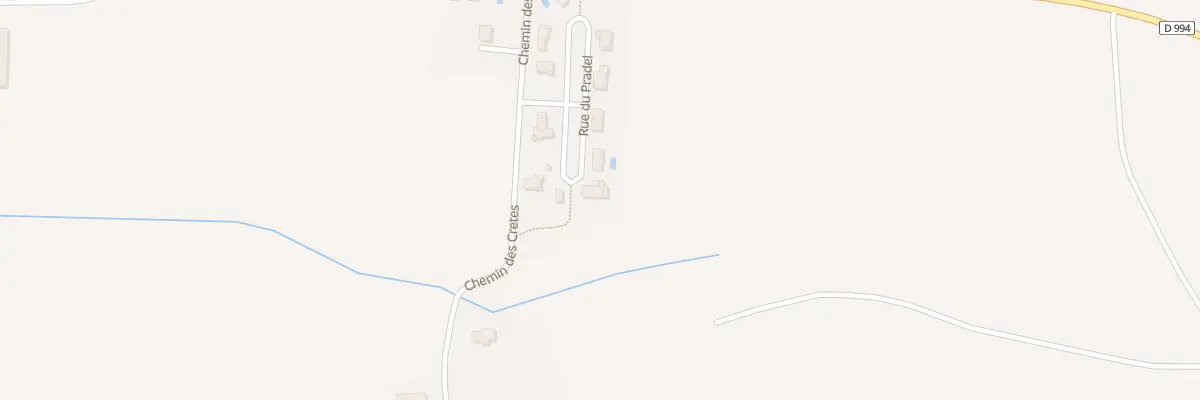 Plan du 3 Lot La Borde à Roussennac
