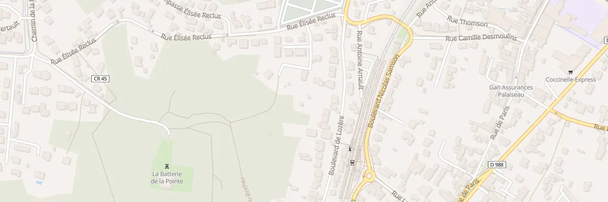Plan du 22 Bd de Lozère à Palaiseau