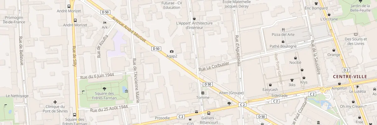 Plan du 84 Rue de Billancourt à Boulogne-Billancourt