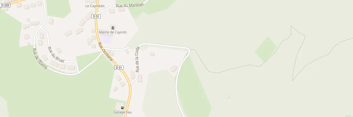Plan du 7 Rue de la Coste à Cayrols