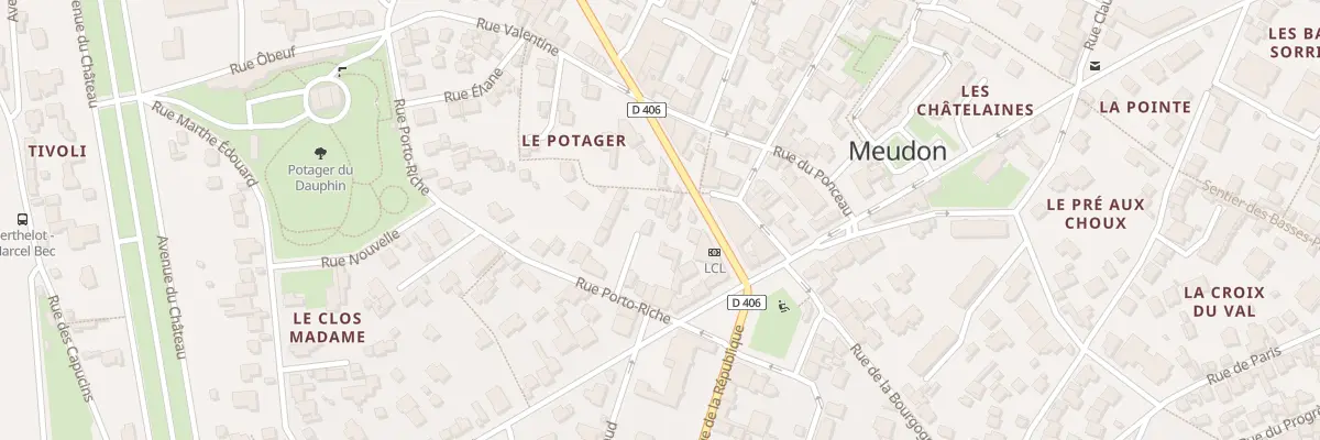 Plan du 20 Sen du Potager à Meudon