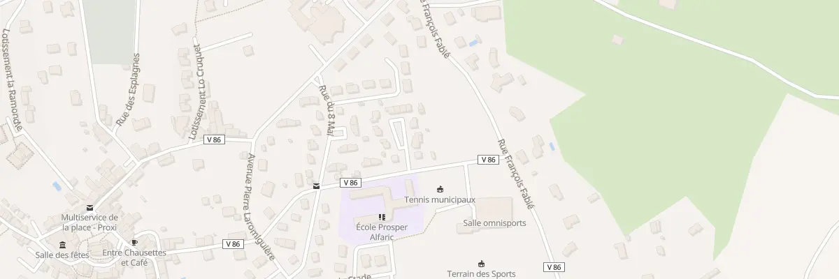 Plan du 87 Imp des Acacias à Livinhac-le-Haut