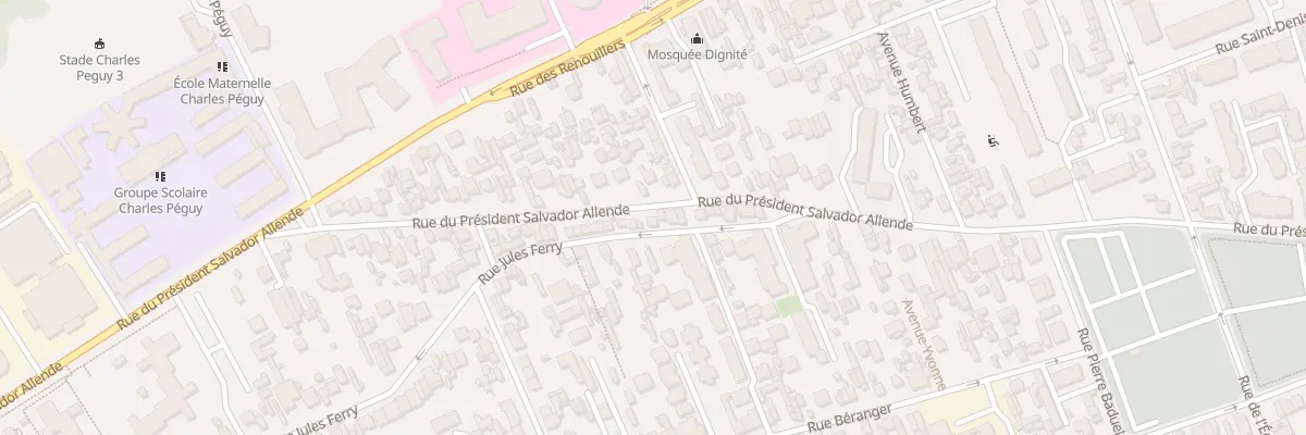 Plan du 73 Rue du Pdt Salvador Allende à Colombes