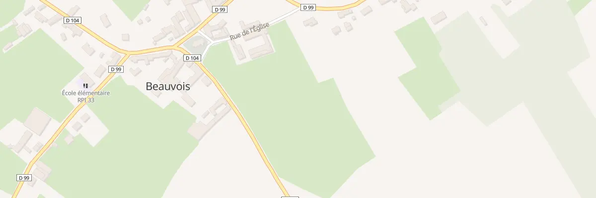 Plan du 2 Rue de l’Eglise à Beauvois