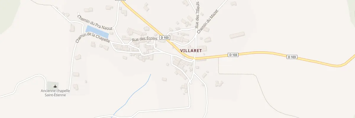 Plan du 1 Rue de la Fontaine à Brousses-et-Villaret