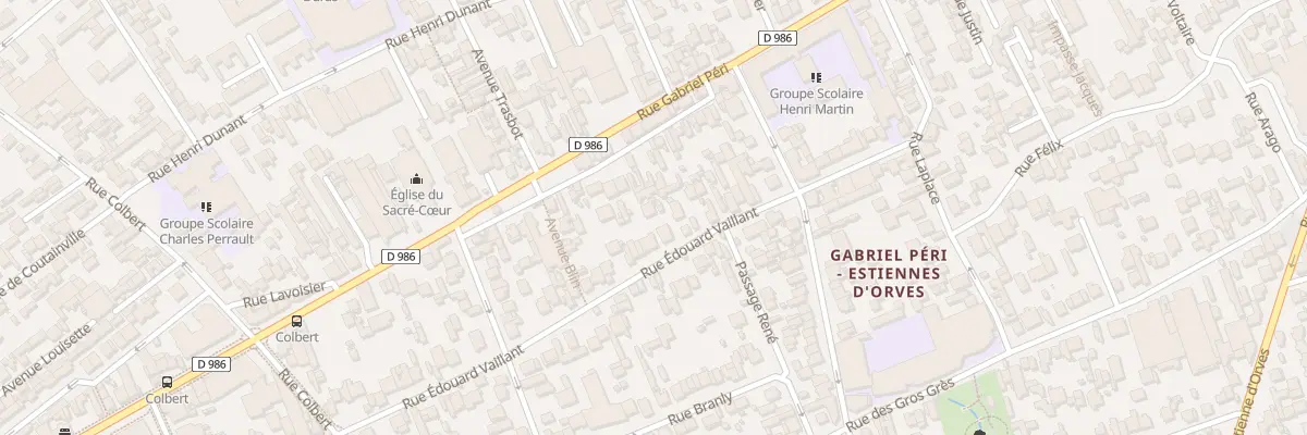 Plan du 46B Rue Edouard Vaillant à Colombes