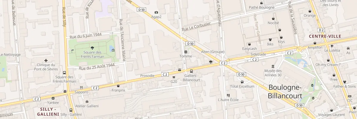Plan du 102 Rue de Billancourt à Boulogne-Billancourt