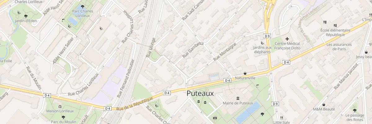 Plan du 6 Rue Gambetta à Puteaux